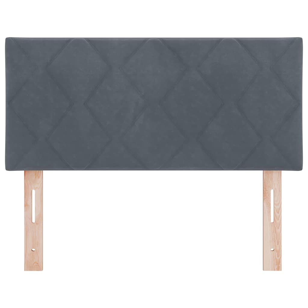 Kopfteil Dunkelgrau 90 cm Samt