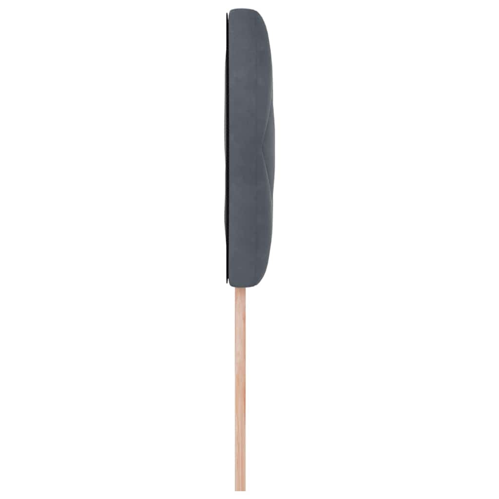 Kopfteil Dunkelgrau 90 cm Samt