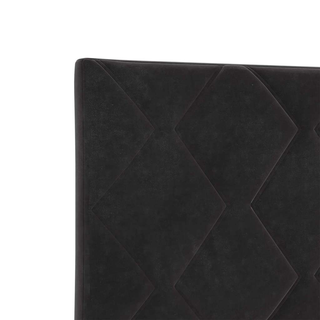 Kopfteil Schwarz 90 cm Samt