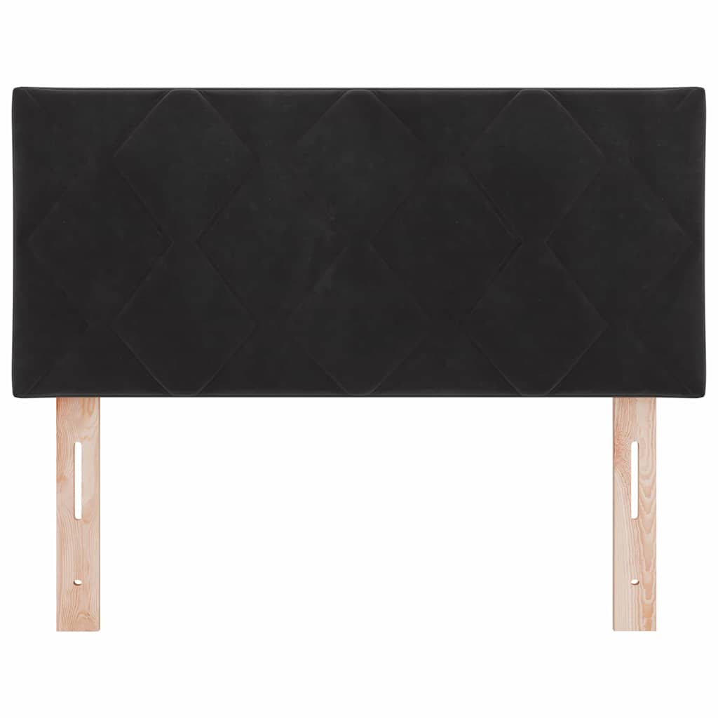 Kopfteil Schwarz 90 cm Samt