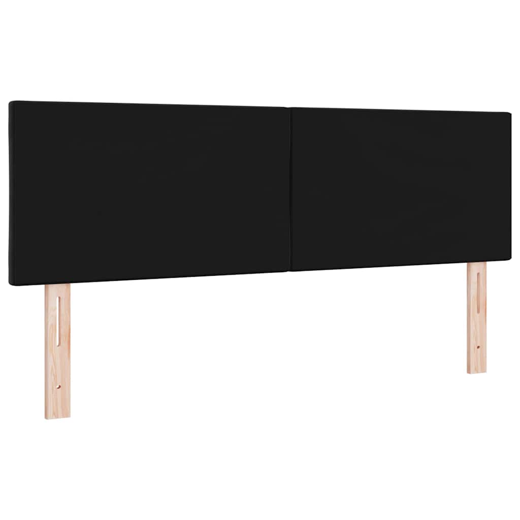 Kopfteil Schwarz 144 cm Samt