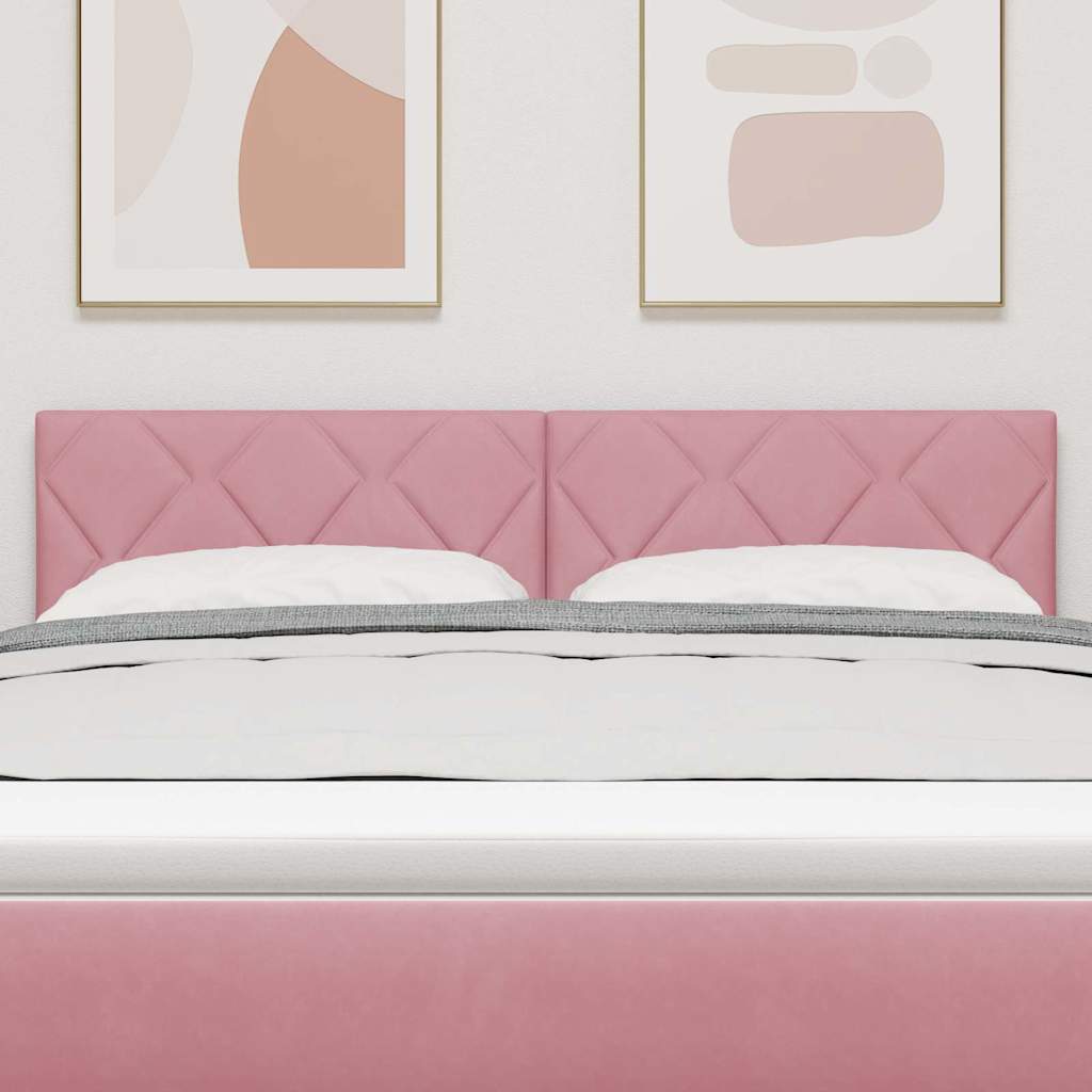 Kopfteil Rosa 160 cm Samt
