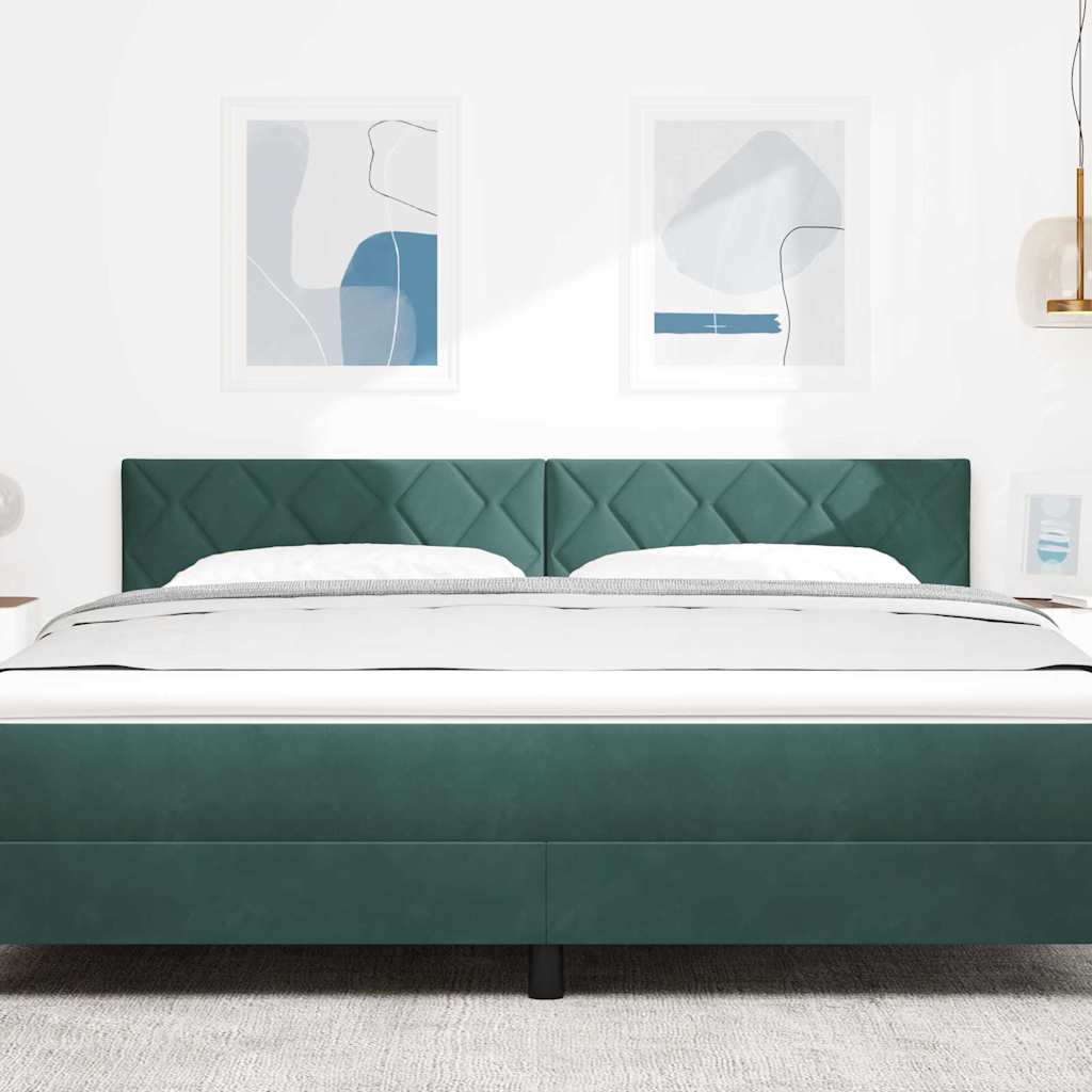 Kopfteil Dunkelgrün 180 cm Samt