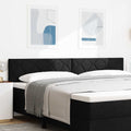 Kopfteil Schwarz 200 cm Stoff