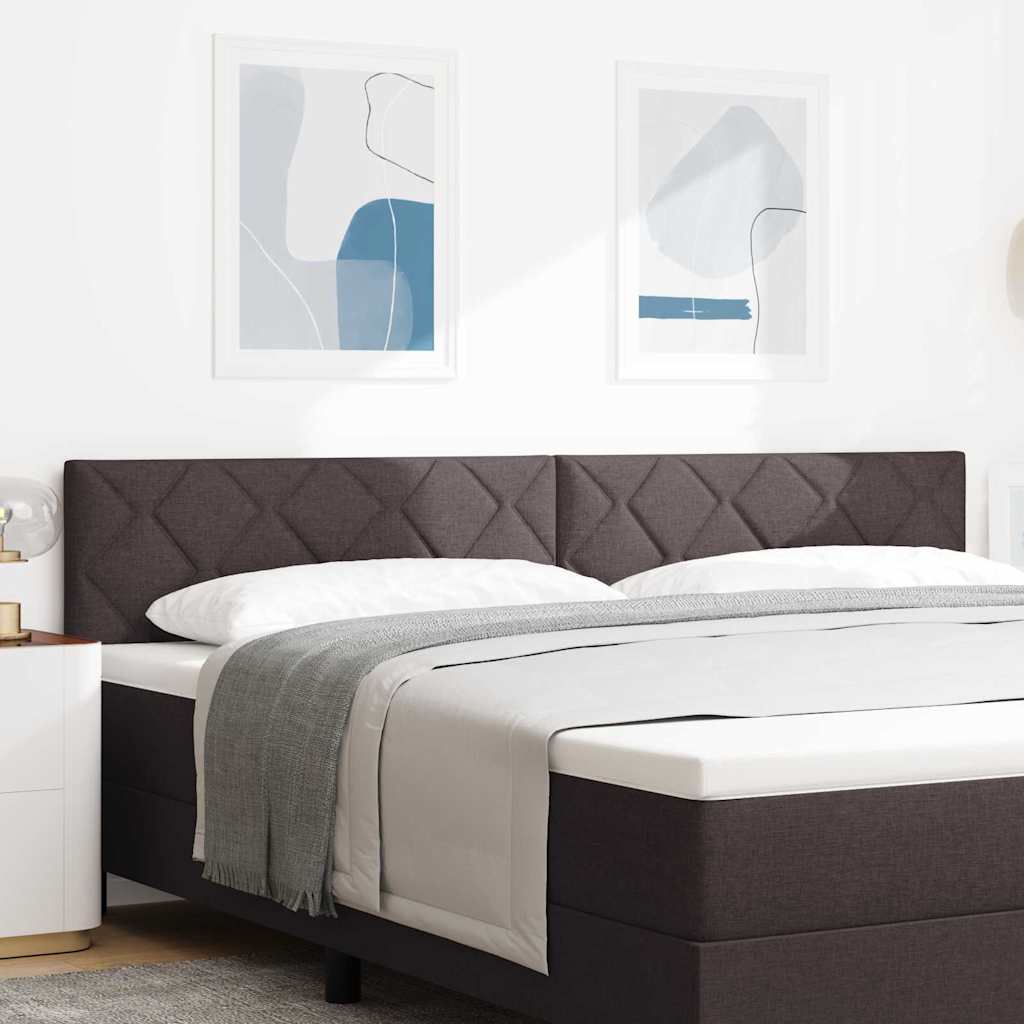 Kopfteil Dunkelbraun 200 cm Stoff