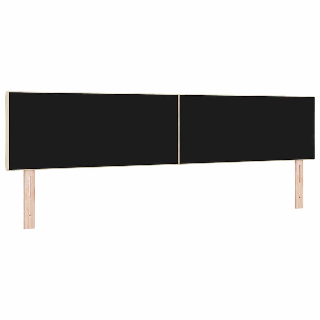 Kopfteil Creme 200 cm Stoff
