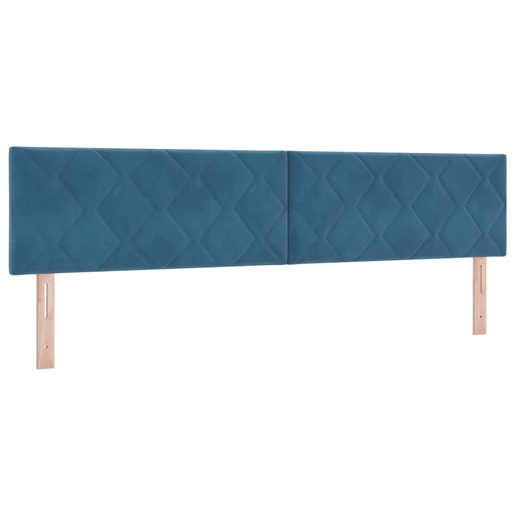 Kopfteil Dunkelblau 200 cm Samt