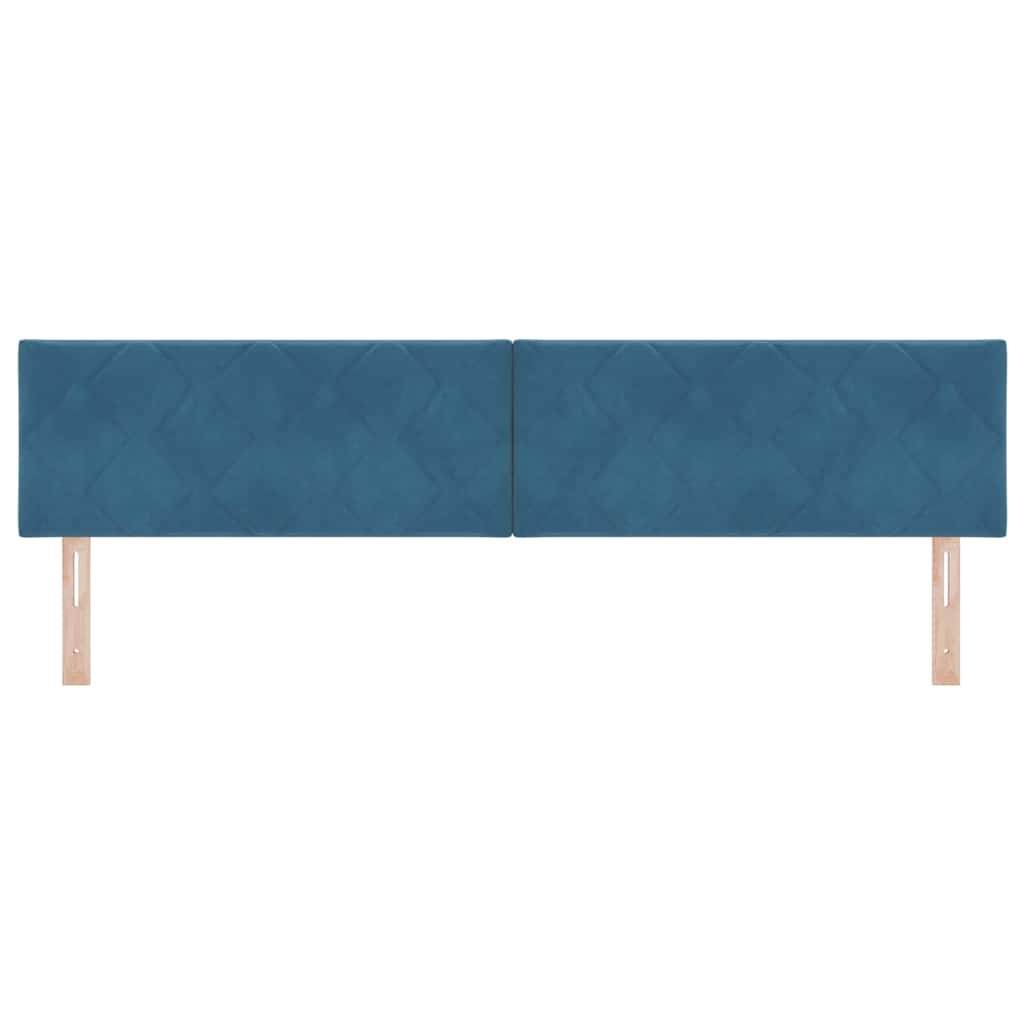 Kopfteil Dunkelblau 200 cm Samt
