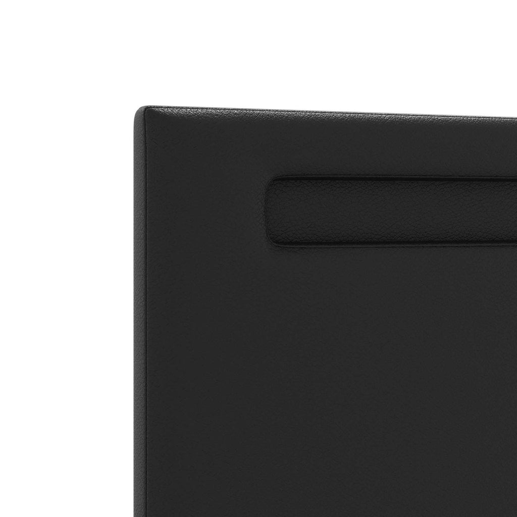 LED Kopfteil Schwarz 90 cm Kunstleder