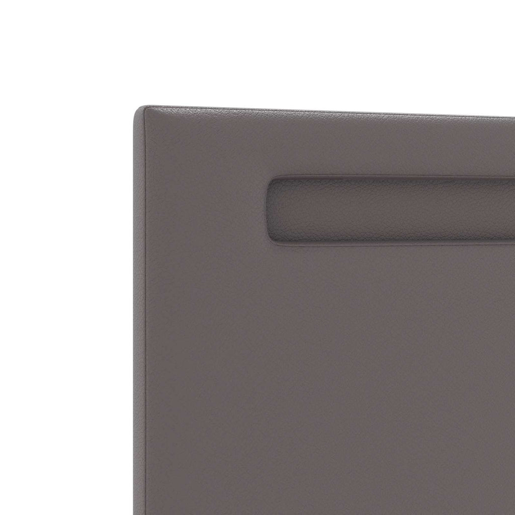 LED Kopfteil Grau 90 cm Kunstleder