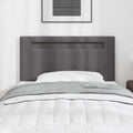 LED Kopfteil Grau 90 cm Kunstleder