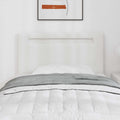LED Kopfteil Weiß 100 cm Kunstleder