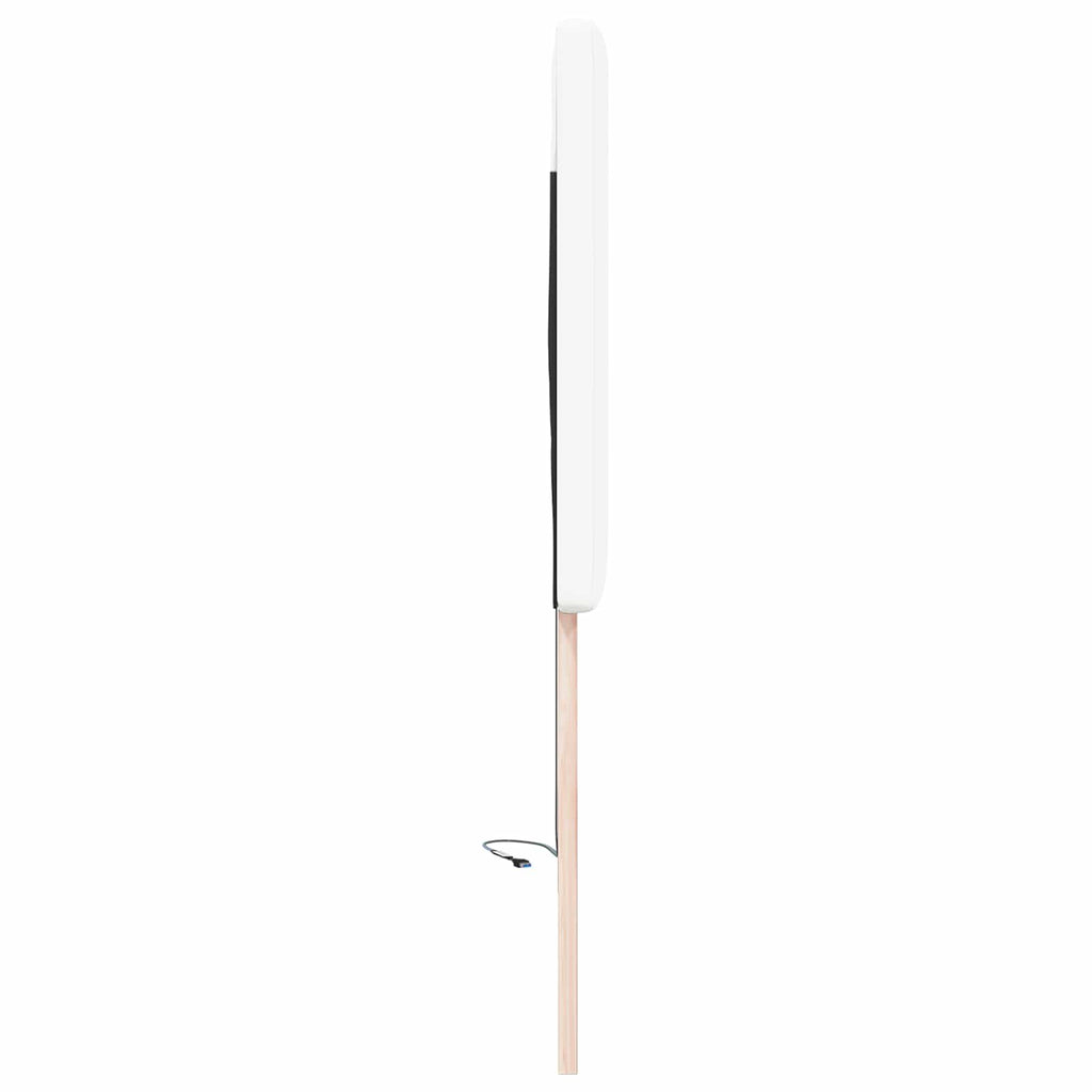 LED Kopfteil Weiß 100 cm Kunstleder