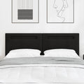 LED Kopfteil Schwarz 144 cm Kunstleder