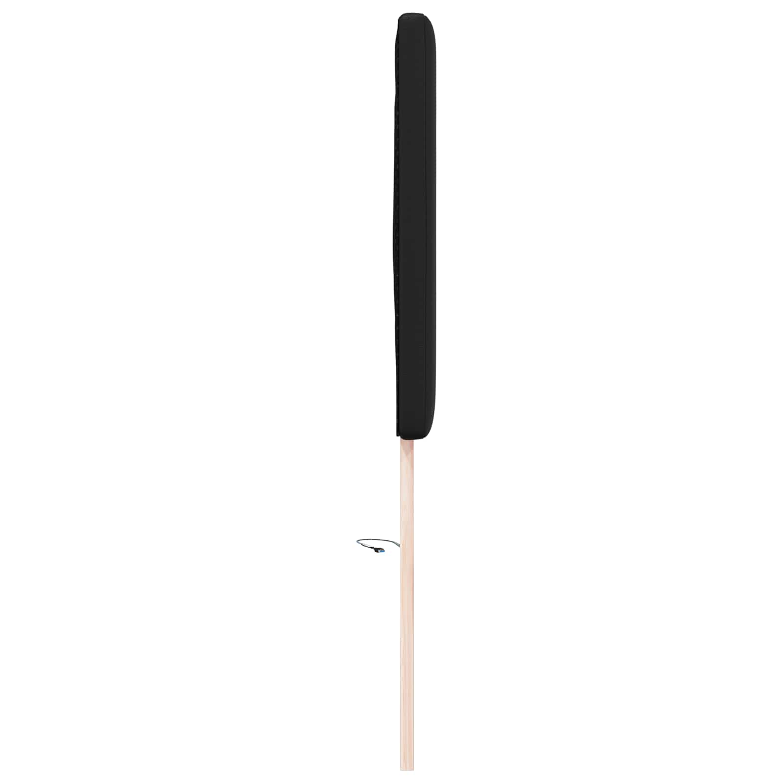 LED Kopfteil Schwarz 144 cm Kunstleder
