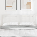 LED Kopfteil Weiß 160 cm Kunstleder