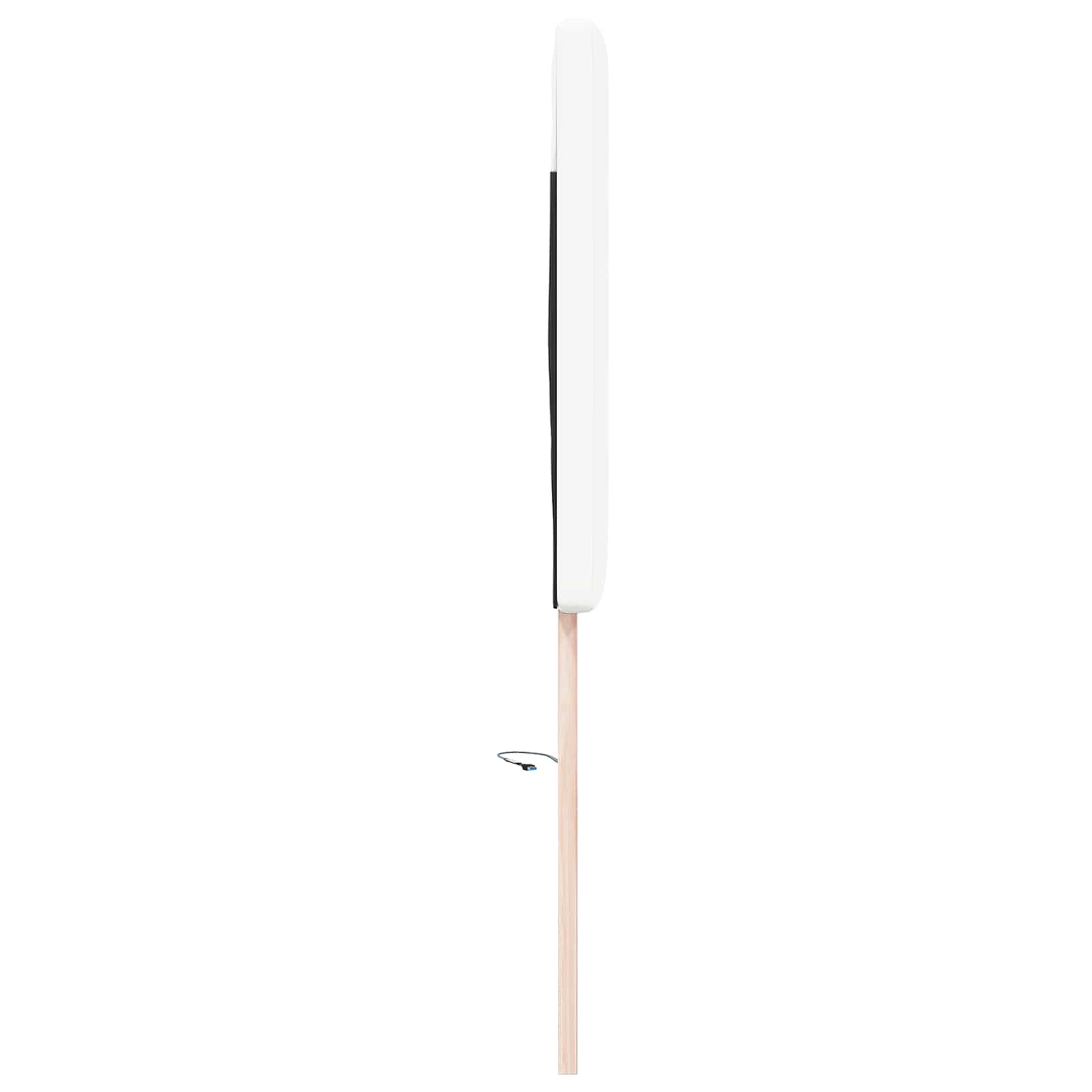 LED Kopfteil Weiß 160 cm Kunstleder