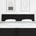 LED Kopfteil Schwarz 200 cm Kunstleder
