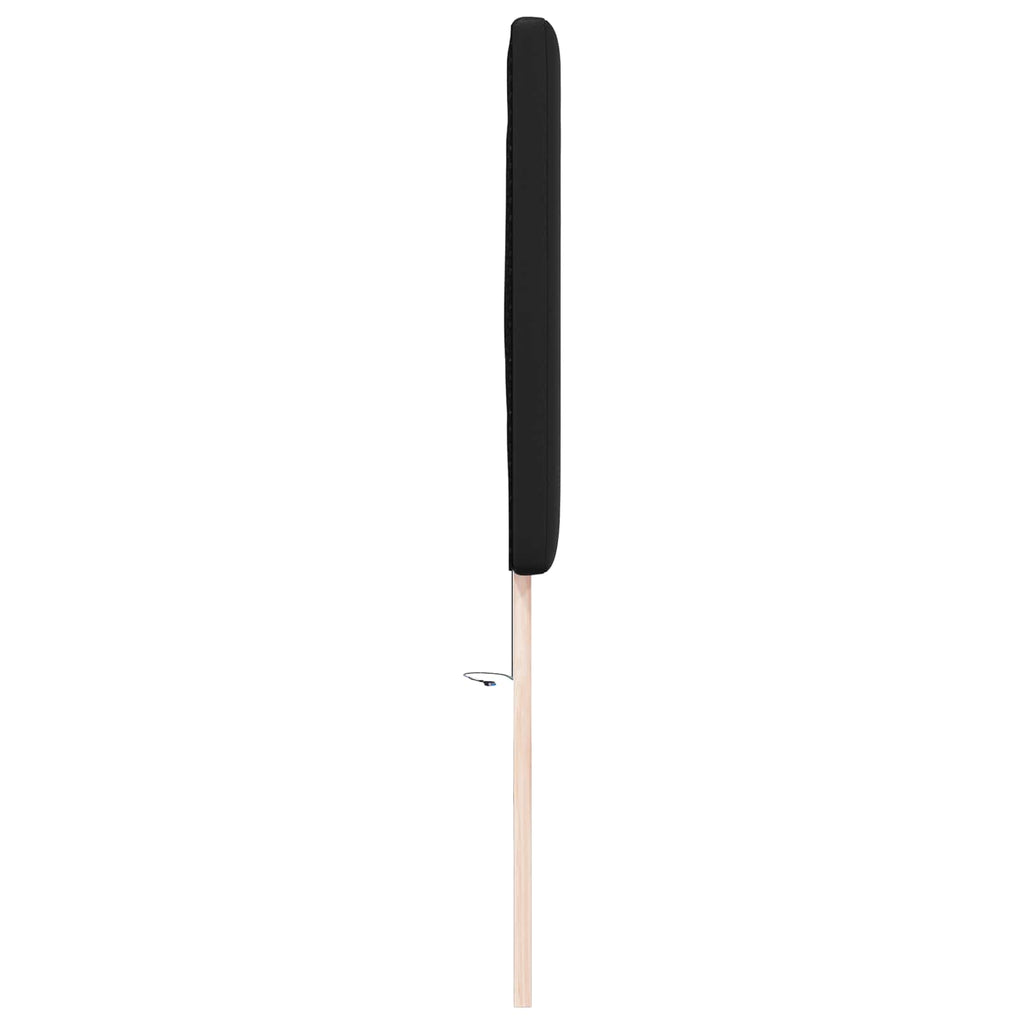 LED Kopfteil Schwarz 200 cm Kunstleder