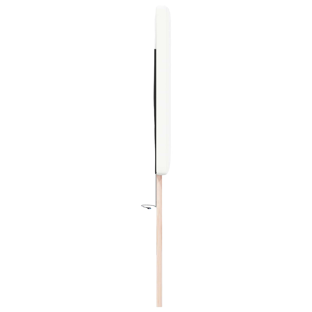 LED Kopfteil Weiß 200 cm Kunstleder