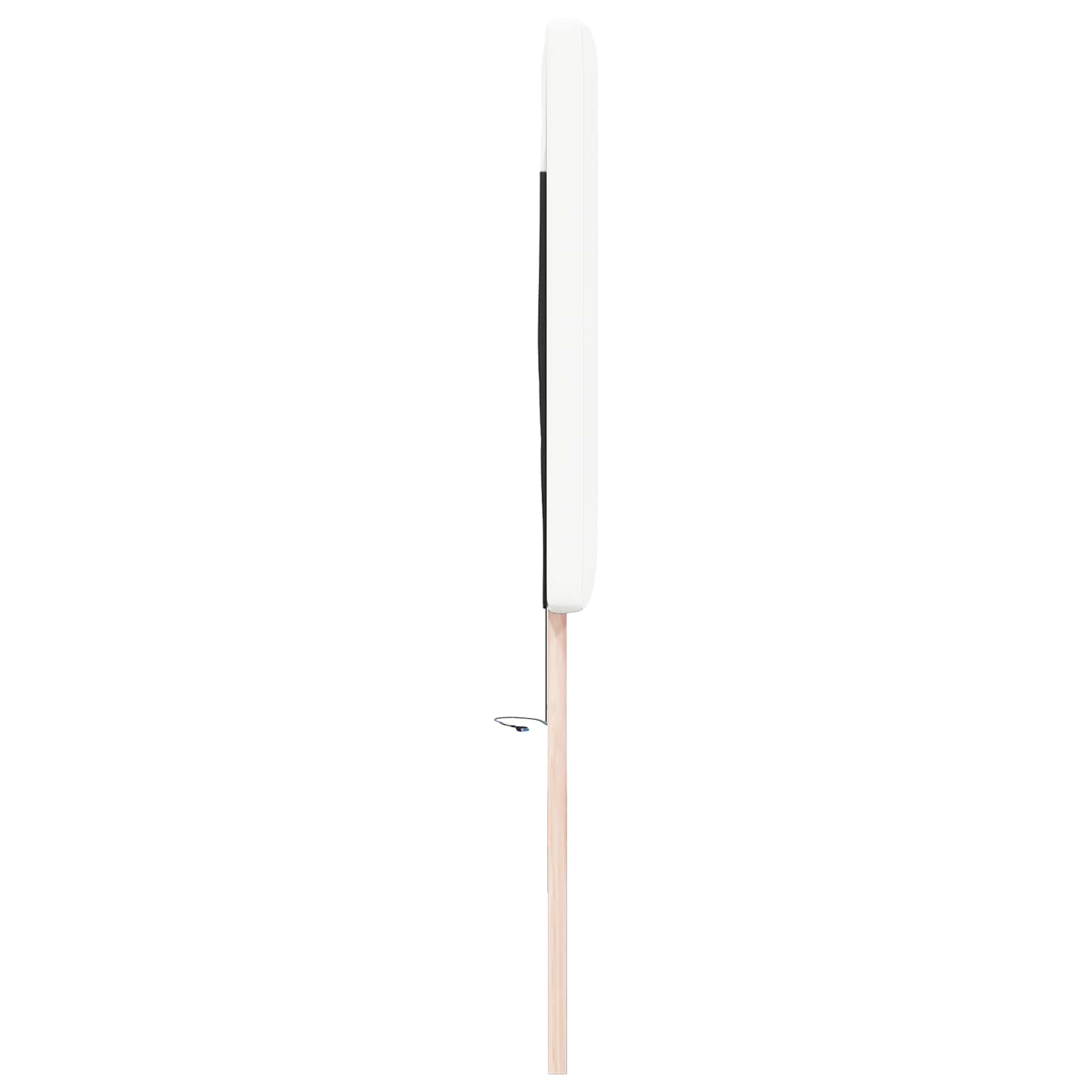 LED Kopfteil Weiß 200 cm Kunstleder