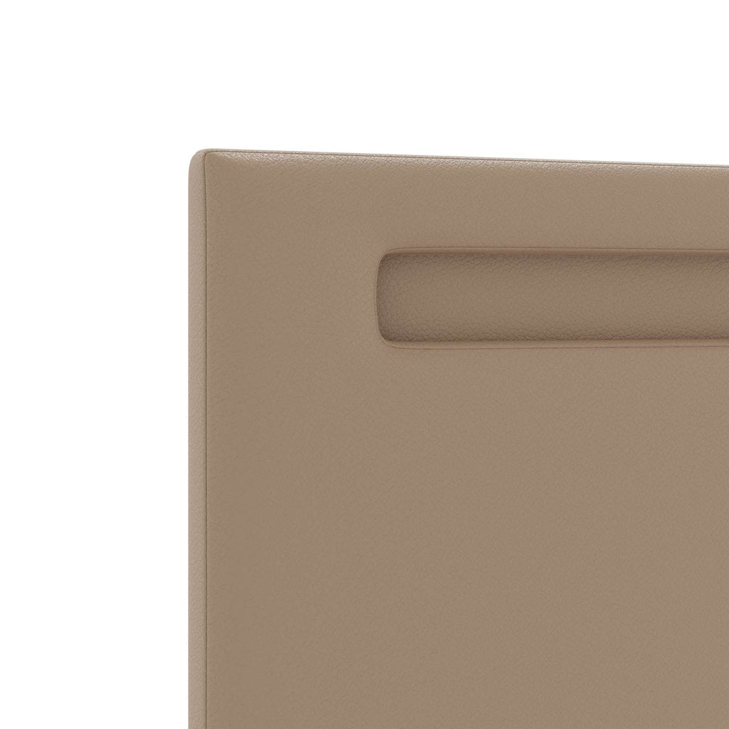 LED Kopfteil Cappuccino 200 cm Kunstleder