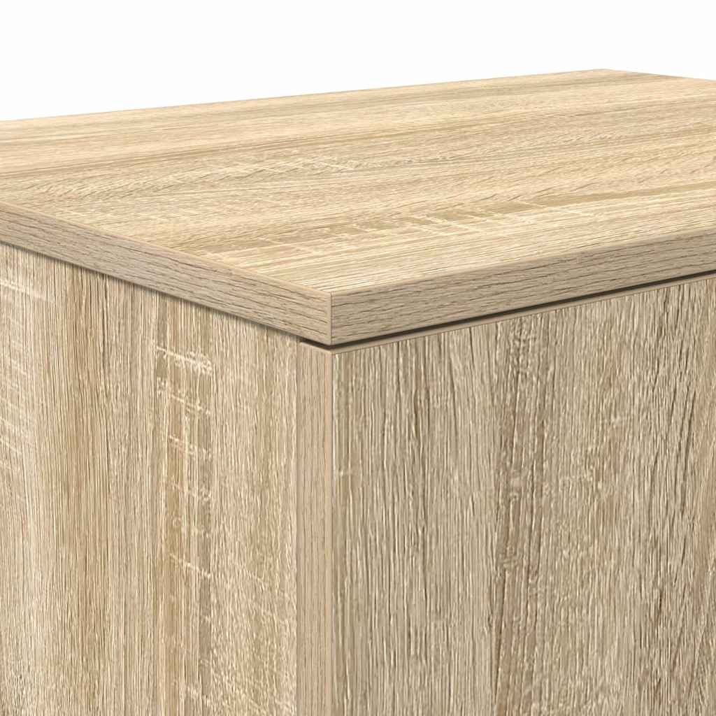 Aufbewahrungsschrank 2 pcs Sonoma-Eiche 127 x 41 x 40 cm
