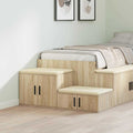 Aufbewahrungsschrank 2 pcs Sonoma-Eiche 127 x 41 x 40 cm
