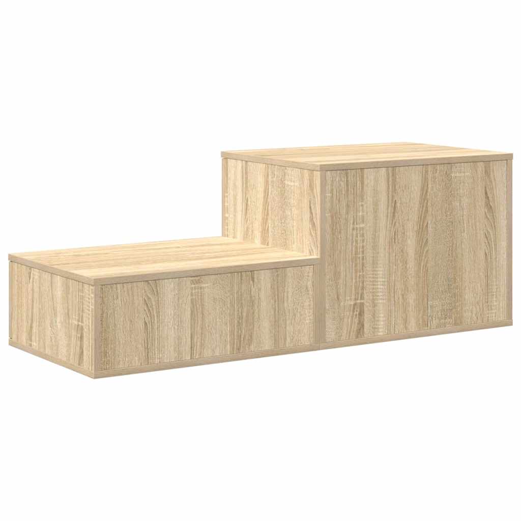 Aufbewahrungsschrank 2 pcs Sonoma-Eiche 127 x 41 x 40 cm