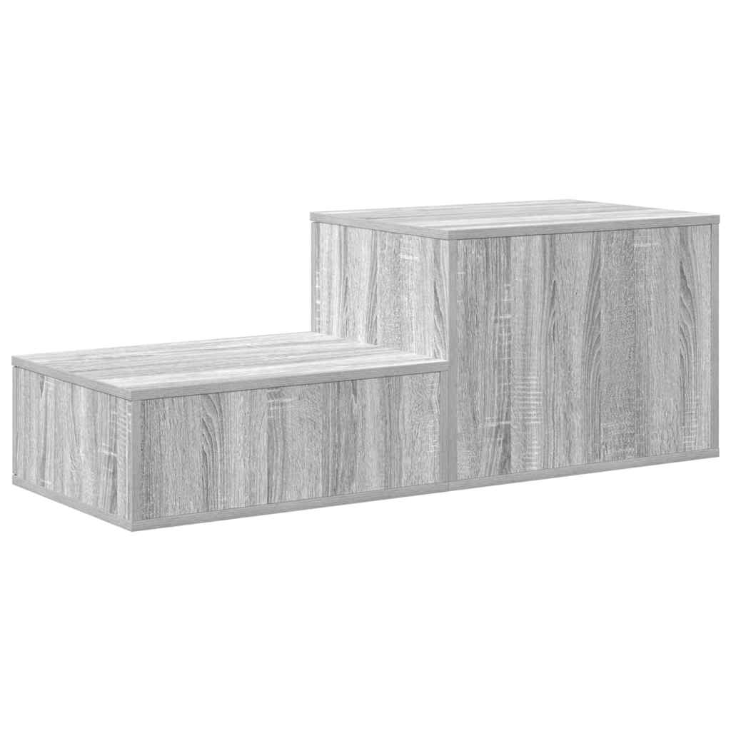 Aufbewahrungsschrank 2 pcs Graues Sonoma 127 x 41 x 40 cm