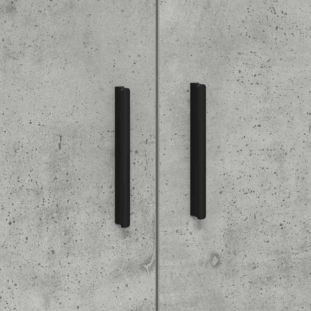 Aufbewahrungsschrank 2 pcs Beton Grau 118 x 41 x 40 cm