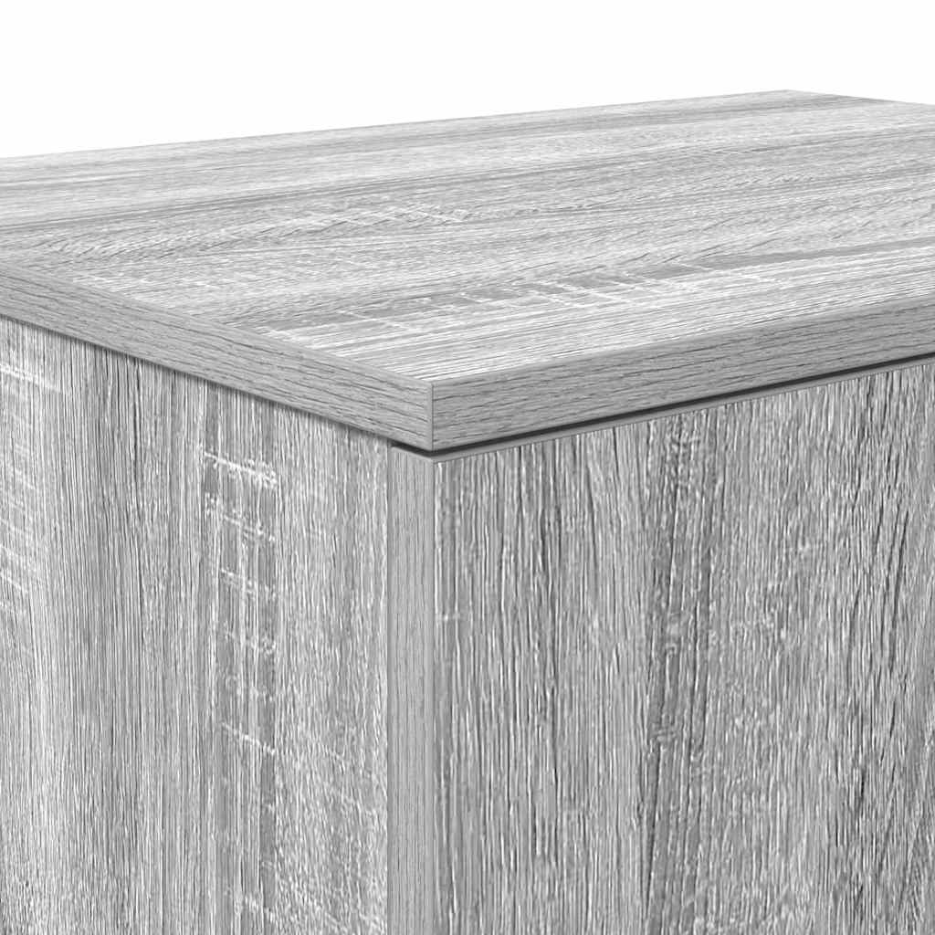 Aufbewahrungsschrank 2 pcs Graues Sonoma 118 x 41 x 40 cm