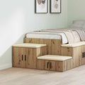 Aufbewahrungsschrank 2 pcs Artisan-Eiche 118 x 41 x 40 cm