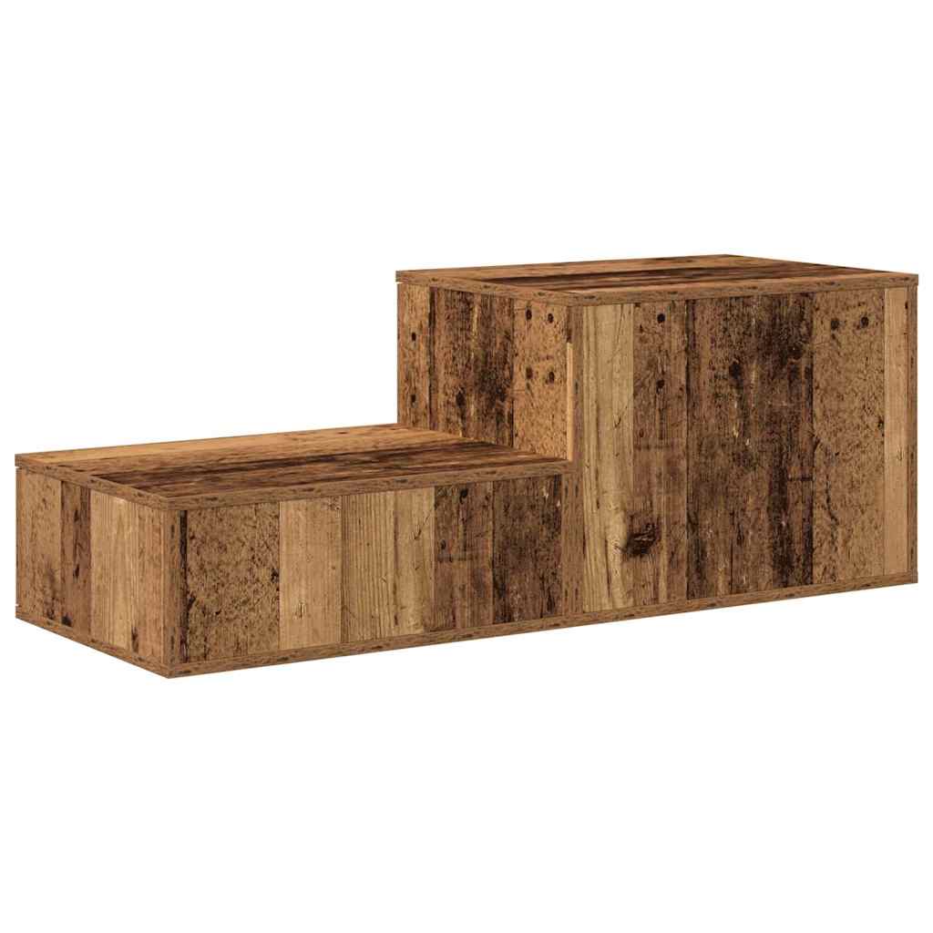 Aufbewahrungsschrank 2 pcs Altholz 108 x 41 x 40 cm