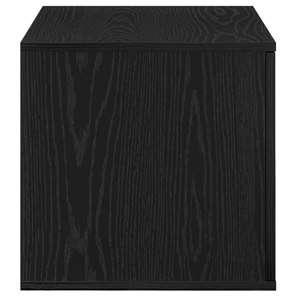 Aufbewahrungsschrank 2 pcs Schwarz Eichen-Optik