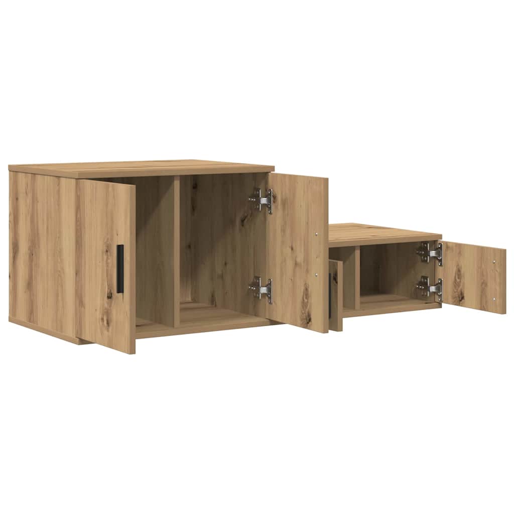 Aufbewahrungsschrank 2 pcs Artisan-Eiche 103 x 41 x 40 cm