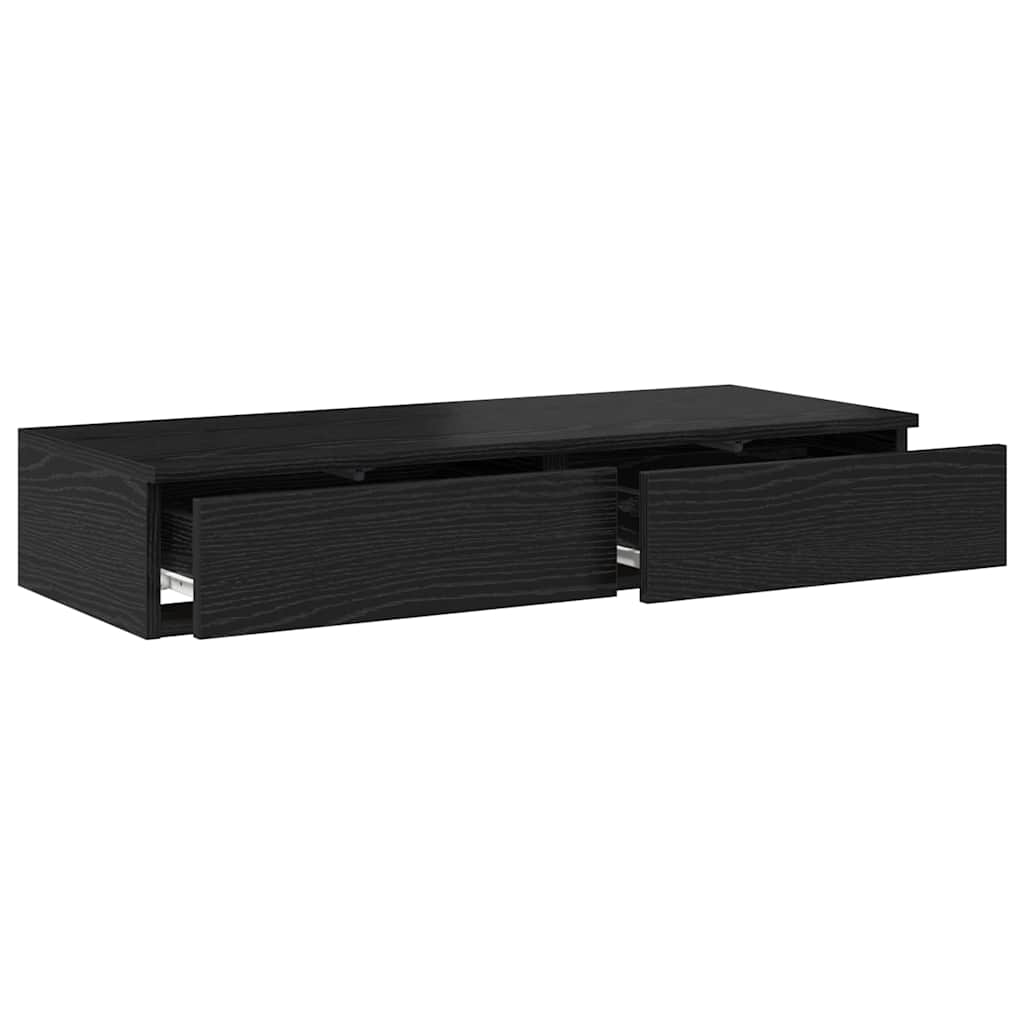 Bettschubladen Schwarz Eichen-Optik 80 x 36,5 x 16,5 cm