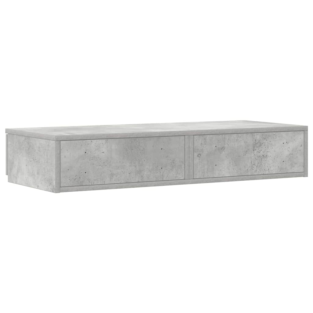 Bettschubladen Beton Grau 80 x 36,5 x 16,5 cm Holzwerkstoff