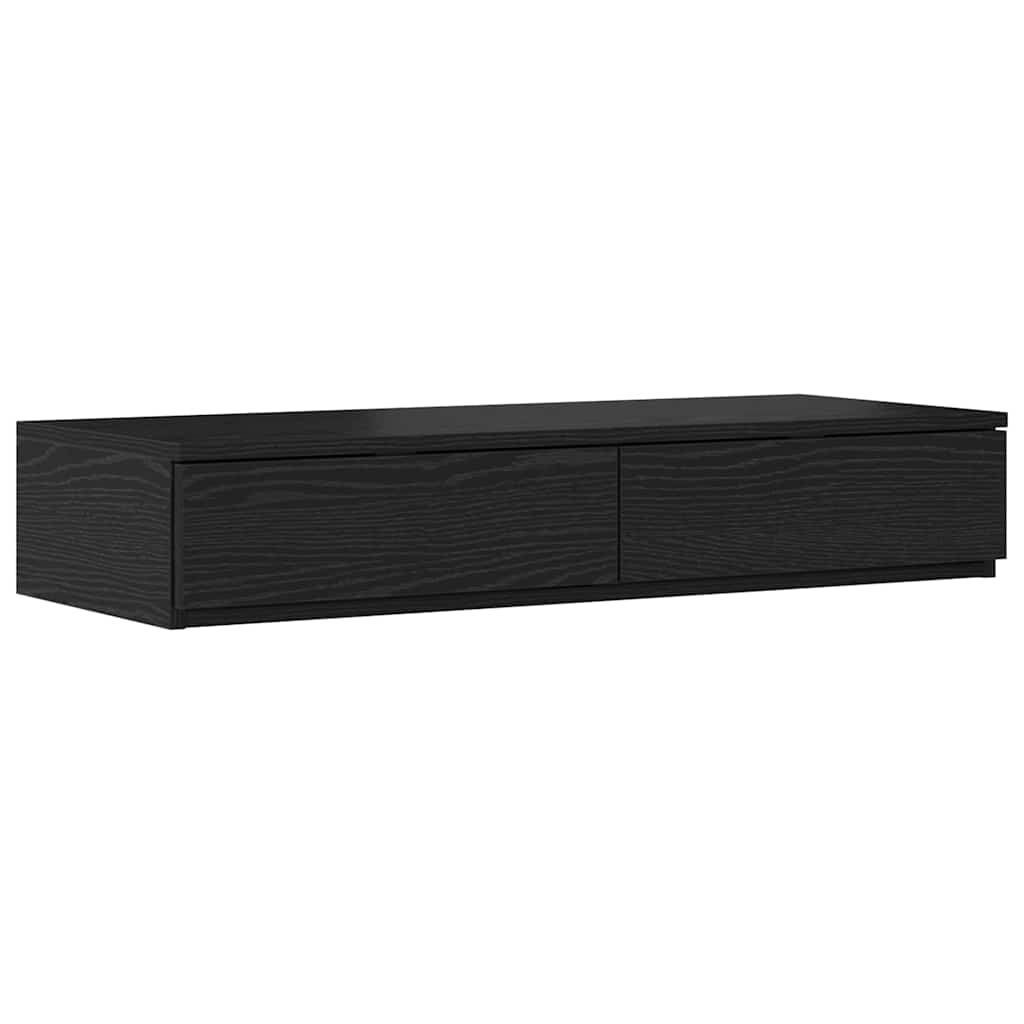 Bettschubladen Schwarz Eichen-Optik 90 x 36,5 x 16,5 cm