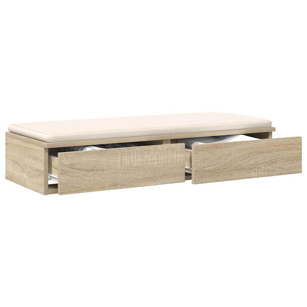Bettschubladen Sonoma-Eiche 90 x 36,5 x 16,5 cm Holzwerkstoff
