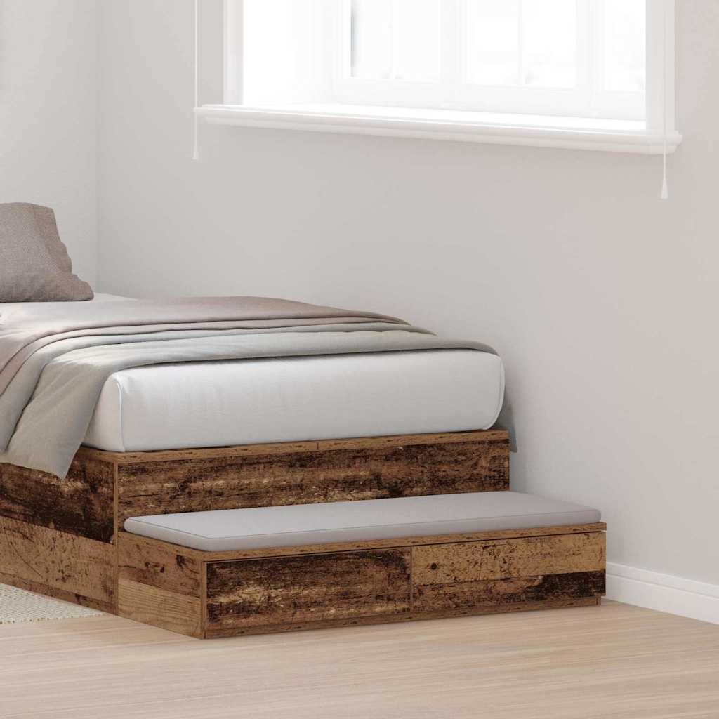 Bettschubladen Altholz 90 x 36,5 x 16,5 cm Holzwerkstoff