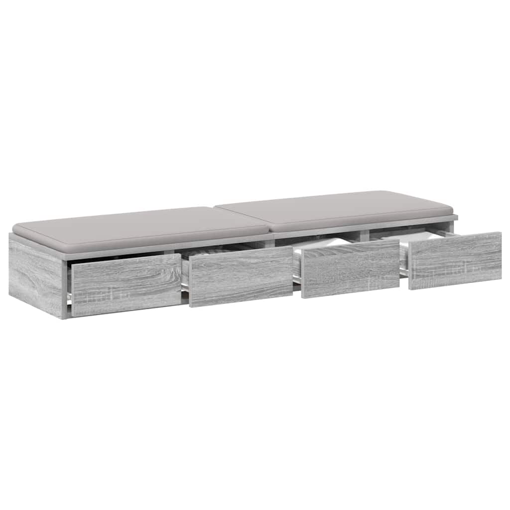 Bettschubladen Graues Sonoma 120 x 36,5 x 16,5 cm Holzwerkstoff