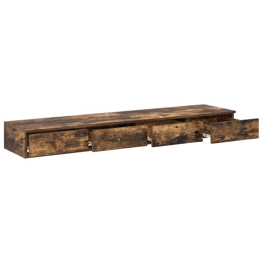 Bettschubladen Geräucherte Eiche 140 x 36,5 x 16,5 cm