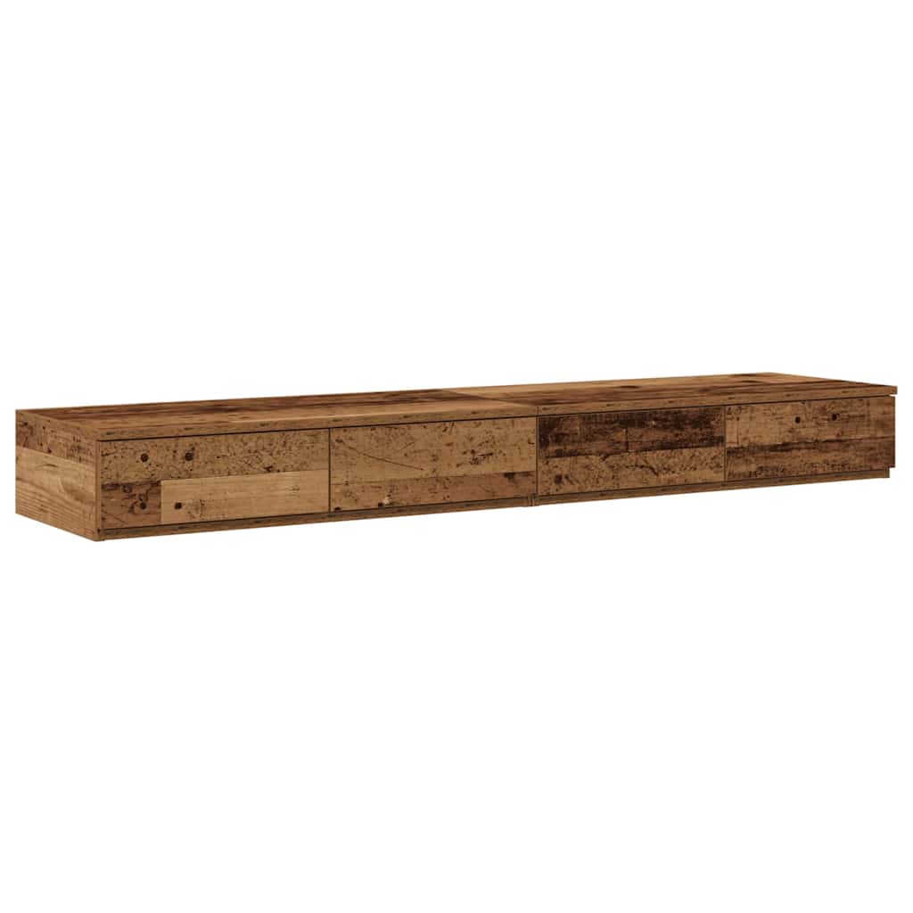 Bettschubladen Altholz 140 x 36,5 x 16,5 cm Holzwerkstoff