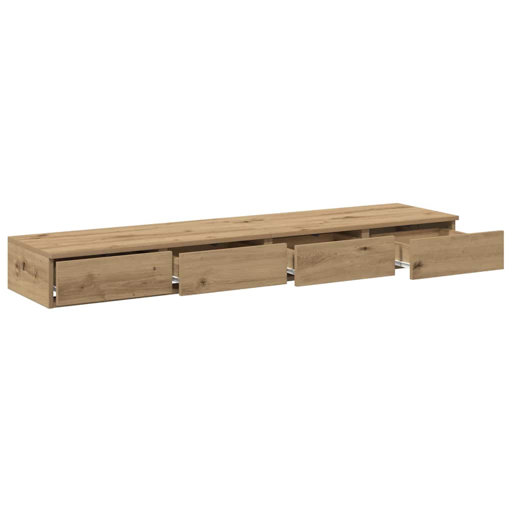Bettschubladen Artisan-Eiche 140 x 36,5 x 16,5 cm Holzwerkstoff