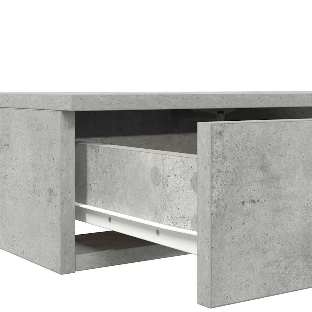 Bettschubladen Beton Grau 150 x 36,5 x 16,5 cm Holzwerkstoff