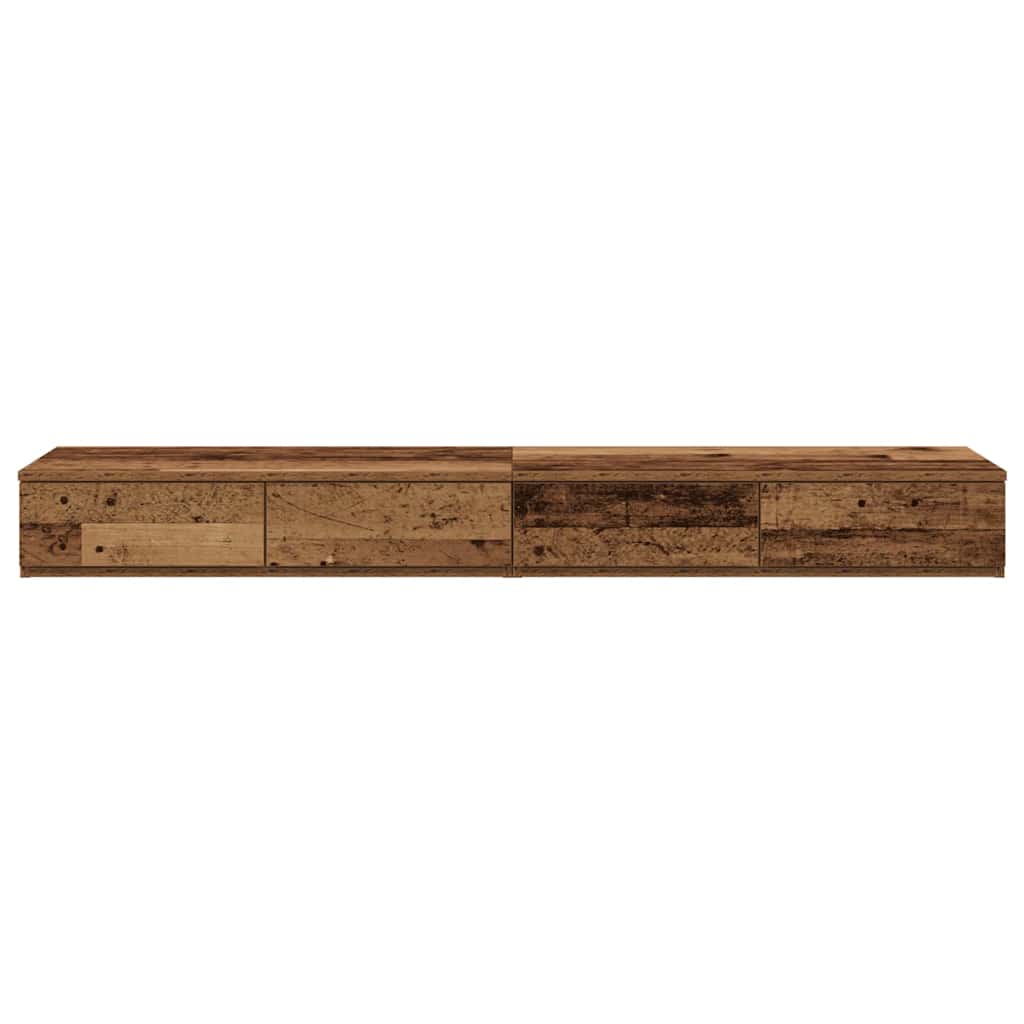 Bettschubladen Altholz 150 x 36,5 x 16,5 cm Holzwerkstoff