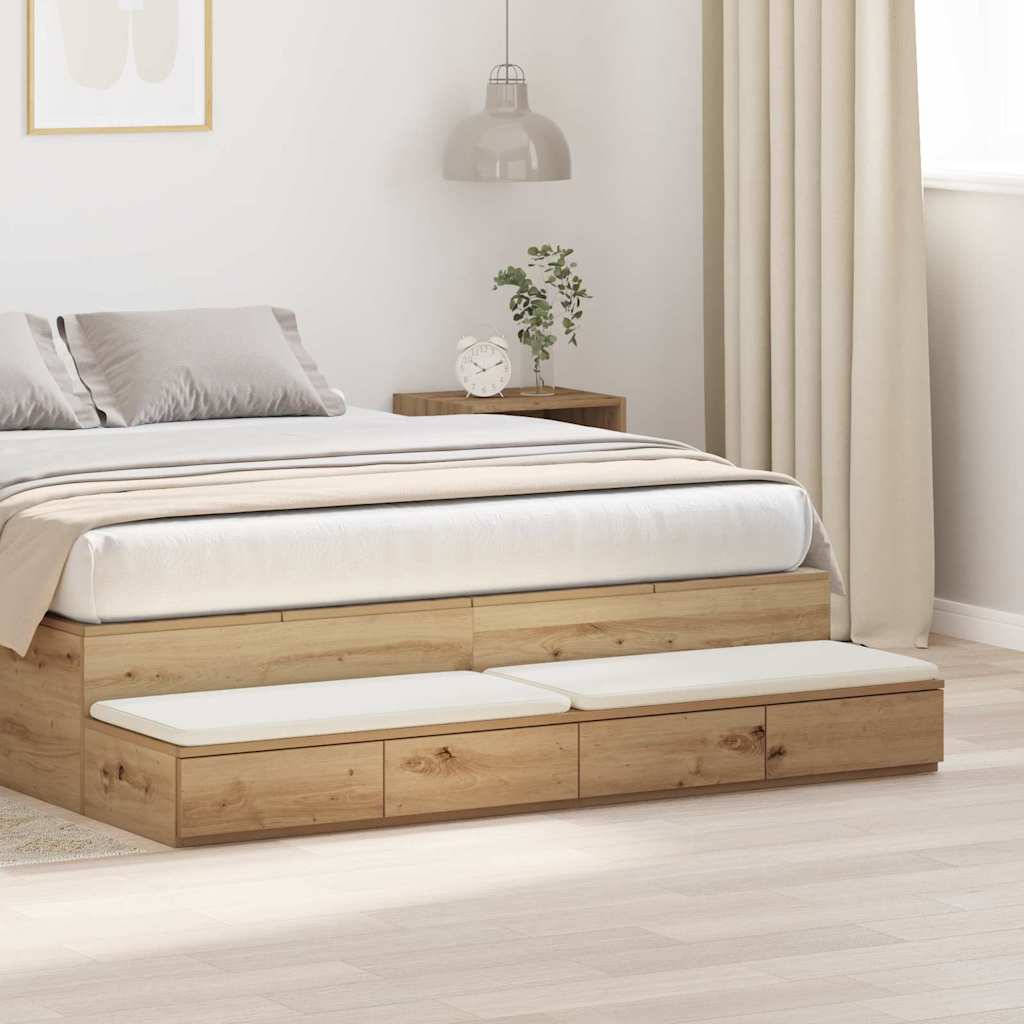 Bettschubladen Artisan-Eiche 150 x 36,5 x 16,5 cm Holzwerkstoff