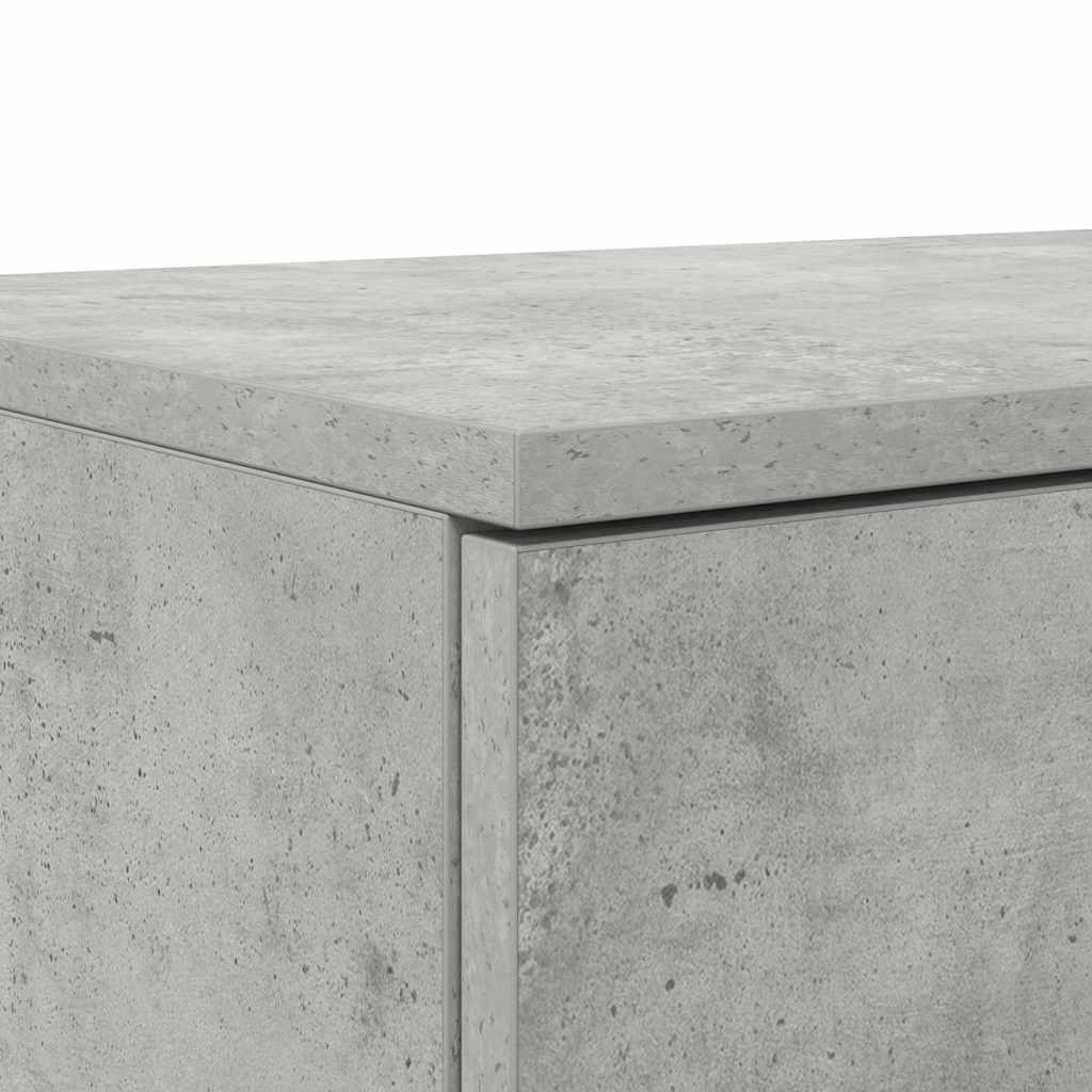 Bettschubladen Beton Grau 75 x 36,5 x 16.5 cm Holzwerkstoff