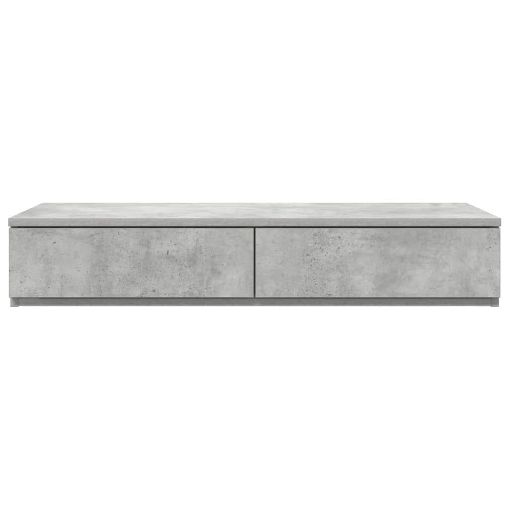 Bettschubladen Beton Grau 75 x 36,5 x 16.5 cm Holzwerkstoff